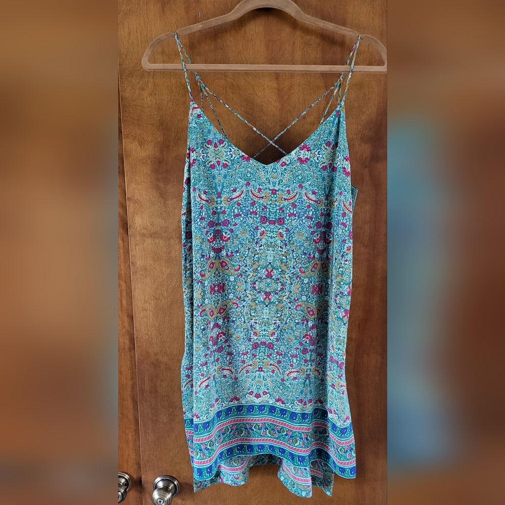 Anthropologie silk tunic